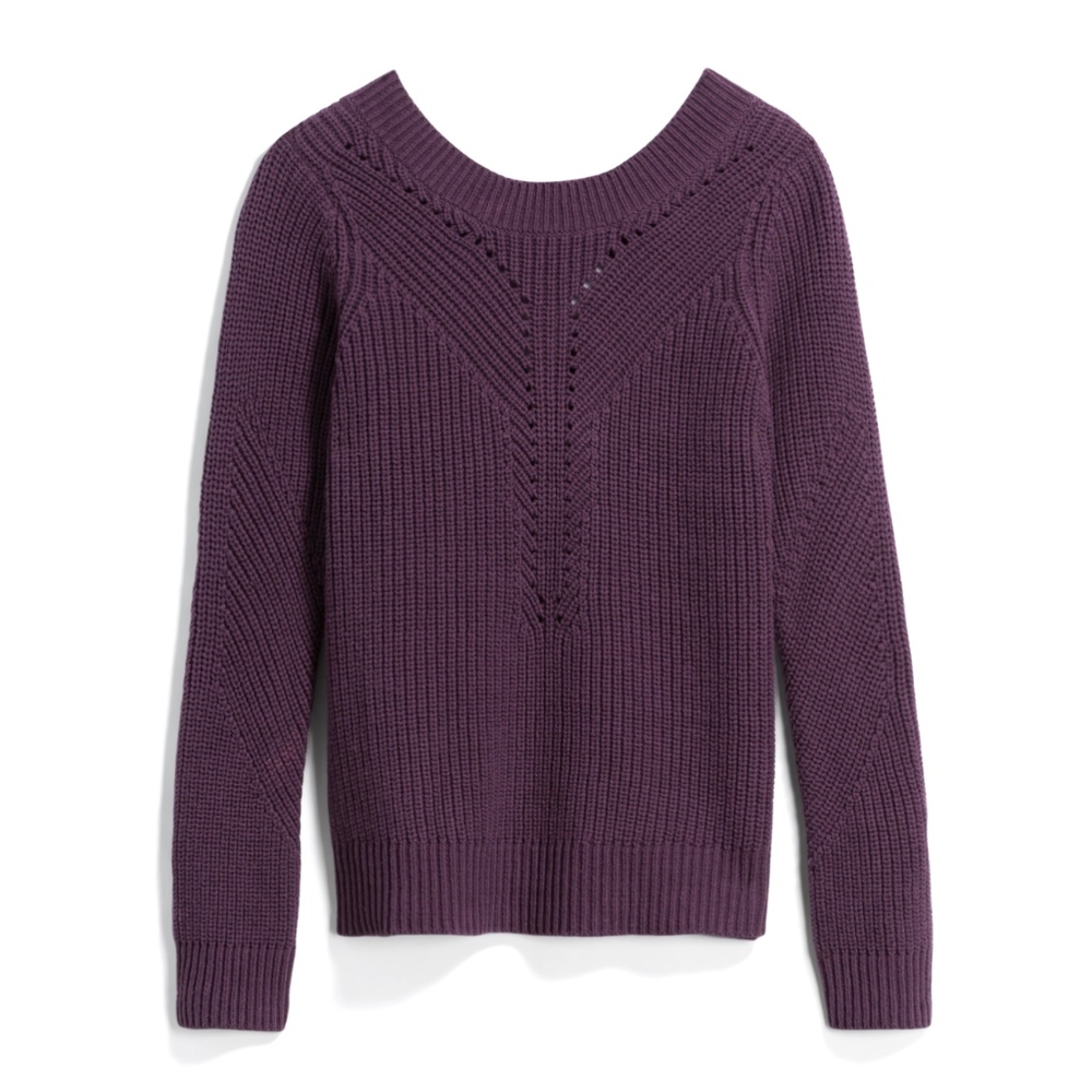 Pink Clover Annabel Open Back Pullover Sweater